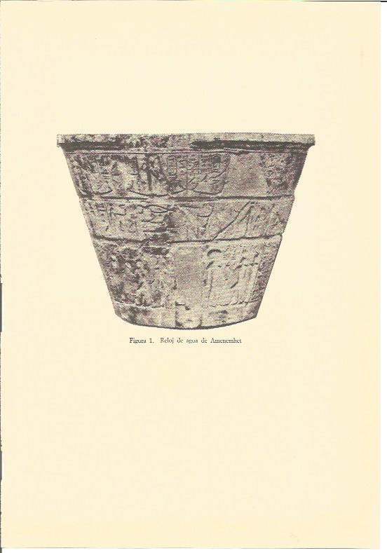 LAMINA V01899: Reloj de agua de Amenemhet