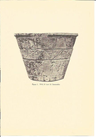 LAMINA V01899: Reloj de agua de Amenemhet