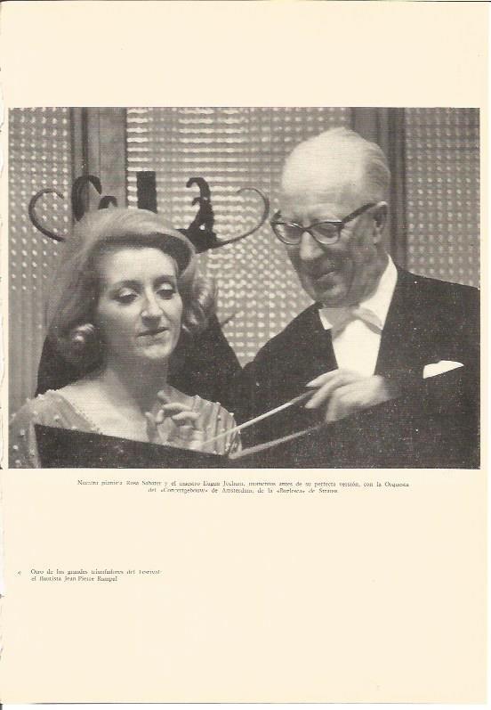 LAMINA V01911: Rosa Sabate y Eugen Jochum