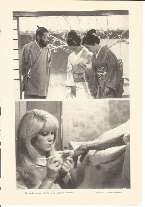 LAMINA V01912: Imágenes de Barbarroja y Repulsion por R. Polanski