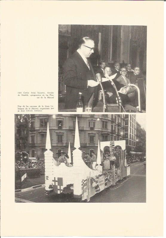 LAMINA V01916: C. Arias Navarro y carroza de la Gran Cabalgata de la Merced