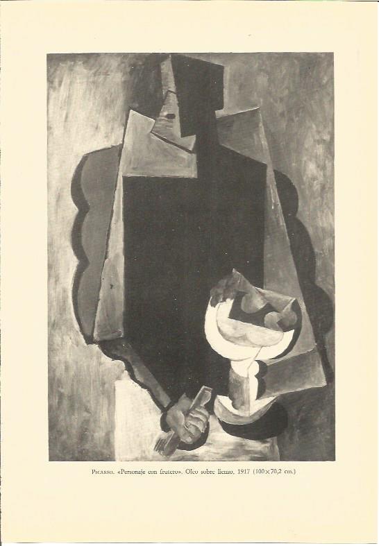 LAMINA V01895: Personaje con frutero por Picasso