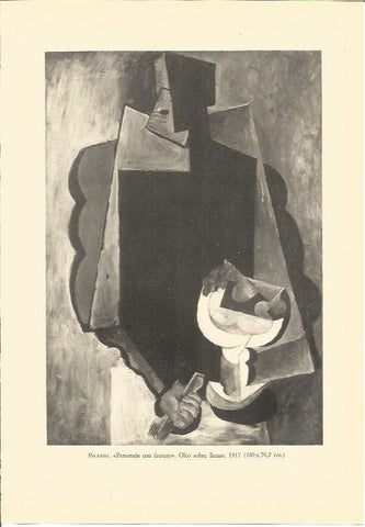 LAMINA V01895: Personaje con frutero por Picasso