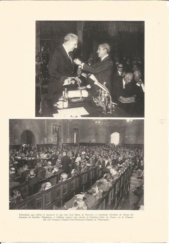 LAMINA V01918: J.M. Porcioles y Salon de Ciento 
