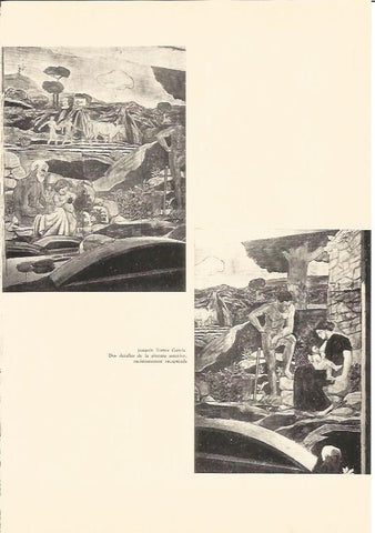 LAMINA V01945: Detalles de la pintura mural del Salon de San Jorge por J. Torres Garcia