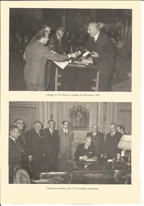 LAMINA V01963: Entrega premios Ciudad de Barcelona 1970