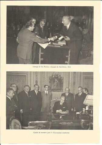LAMINA V01963: Entrega premios Ciudad de Barcelona 1970
