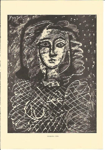 LAMINA V01924: Litografia de 1949 por Picasso