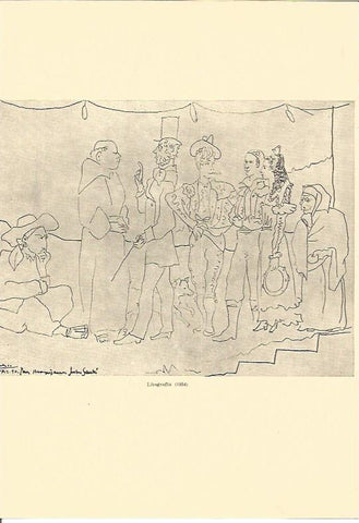 LAMINA V01925: Litografia de 1854 por Picasso