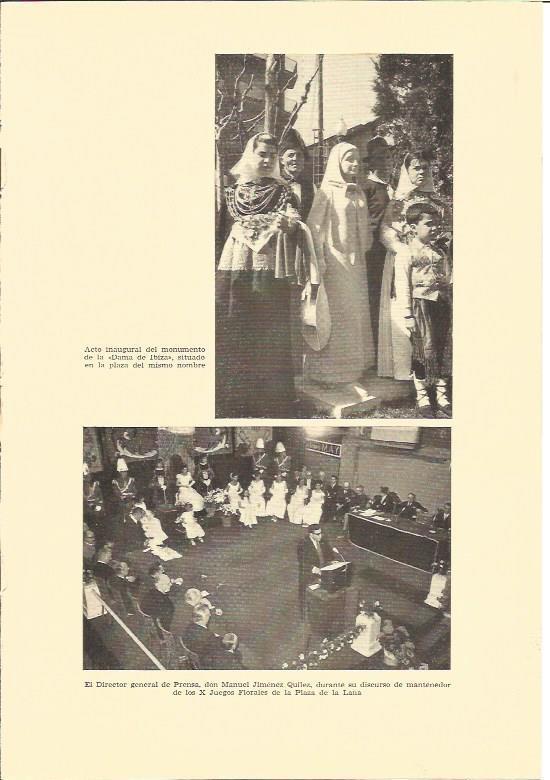 LAMINA V01937: M. Jimenez Quilez en los X Juegos Florales, Plaza de la Lana en Barcelona