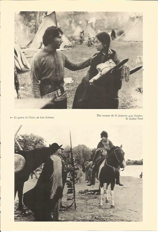 LAMINA V01870: Dos escenas de El pequeño gran hombre por A. Penn 