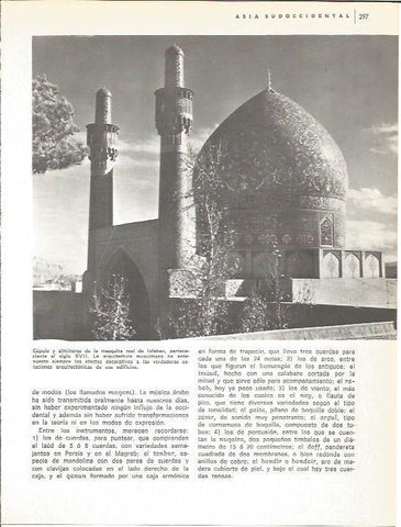 LAMINA V01804: Cupula de la mezquita real de Isfahan, Iran