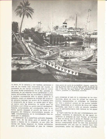 LAMINA V01807: Vista parcial del puerto de Al-Basrah en Basora