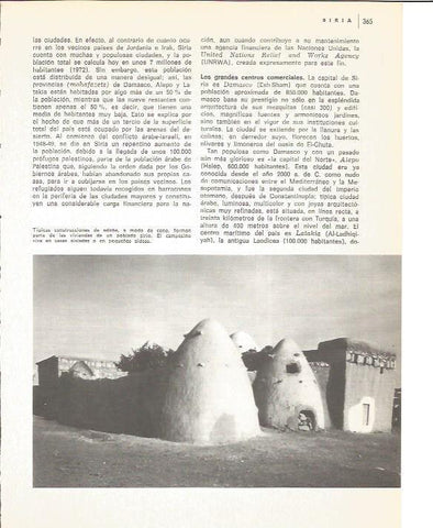 LAMINA V01809: Tipicas construcciones de adobe, Siria