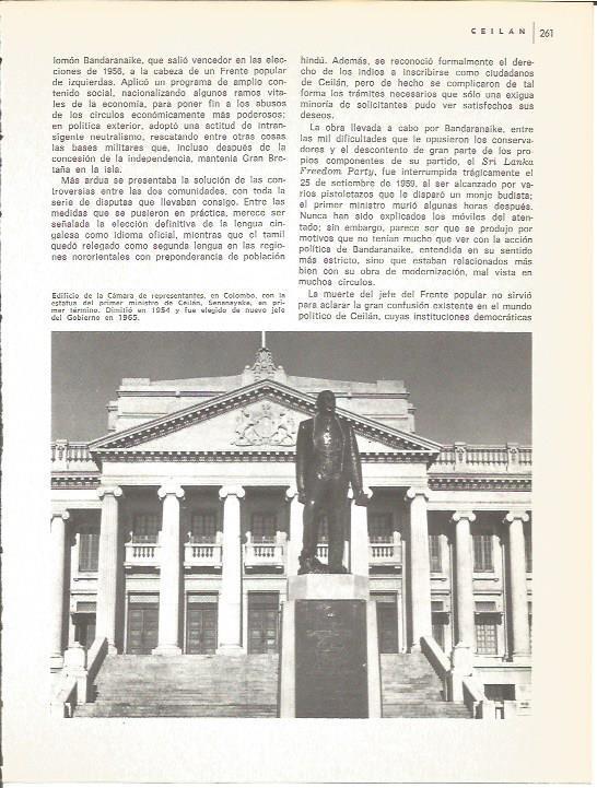 LAMINA V01796: Edificio Camara de los Representantes en Colombo