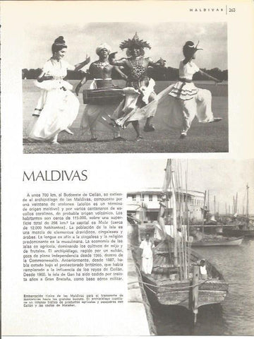 LAMINA V01797: Embarcacion tipica de Las Maldivas