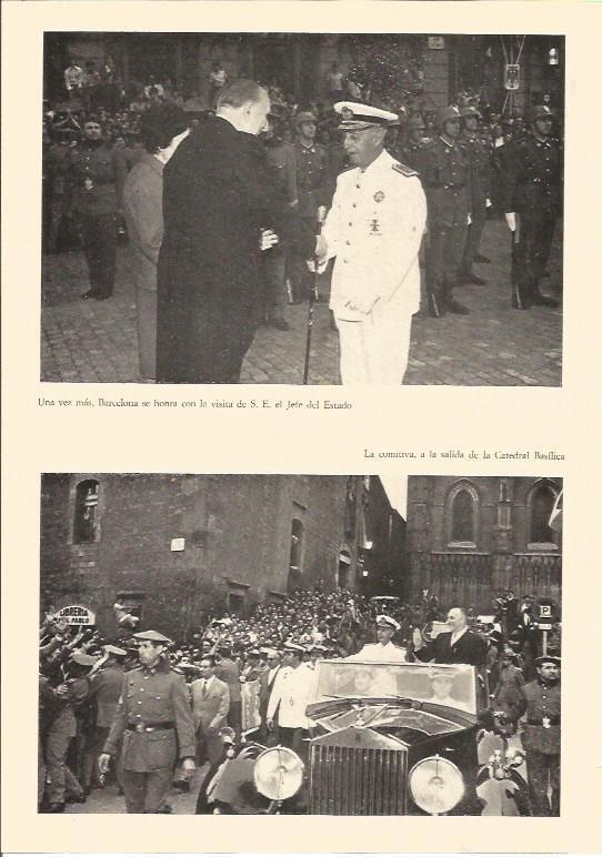 LAMINA V01856: Imágenes de Franco en Barcelona