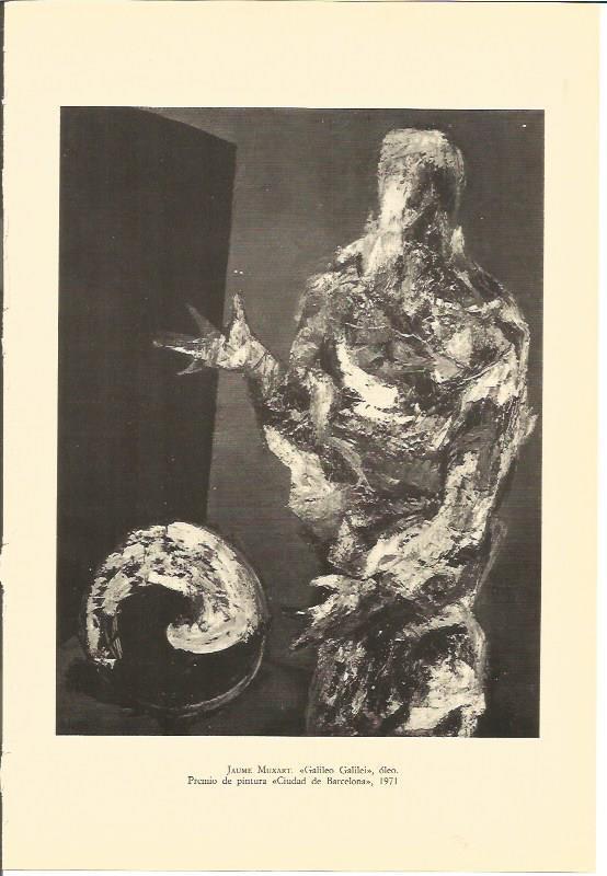 LAMINA V01864: Galileo Galilei por J. Muxart. Premio Ciudad de Barcelona 1971