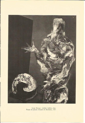 LAMINA V01864: Galileo Galilei por J. Muxart. Premio Ciudad de Barcelona 1971