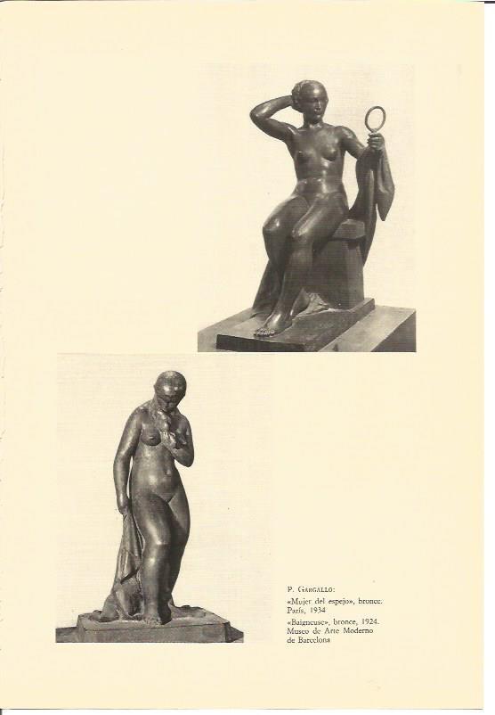 LAMINA V01866: Estatuas de bronce por P. Gargallo