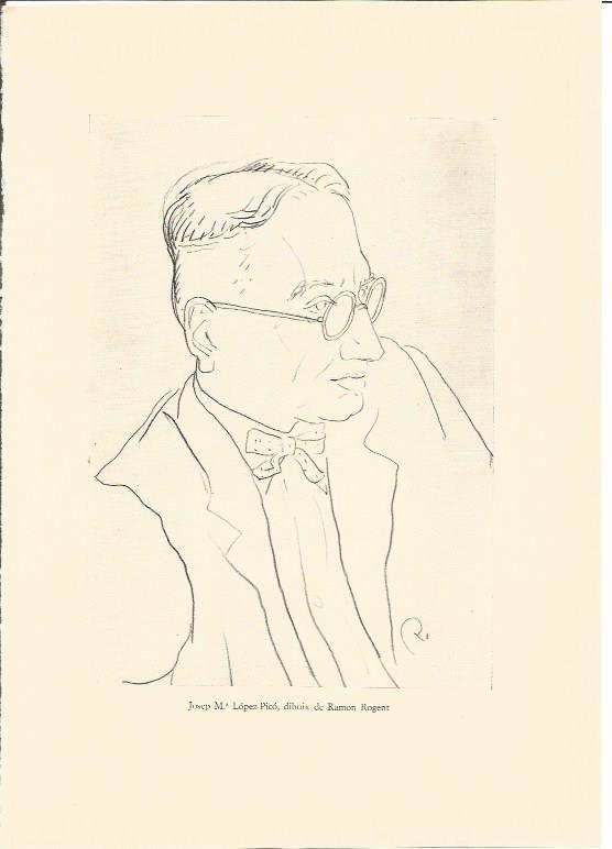 LAMINA V01847: Dibujo de Ramon Rogent por Jose M. Lopez-Pico