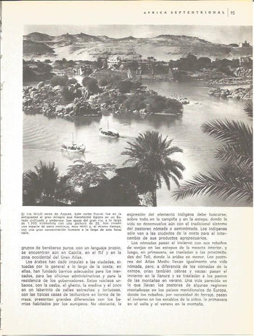 LAMINA V01582: Vista del rio Nilo cerca de Assuan
