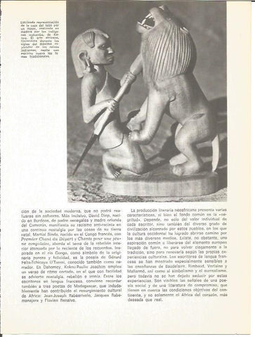 LAMINA V01581: Representacion en madera de la caza del leon por un masai