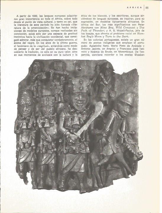 LAMINA V01580: Figura en madera del reino de Benin