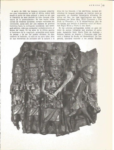 LAMINA V01580: Figura en madera del reino de Benin