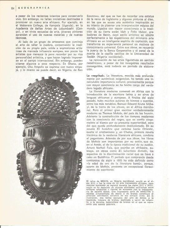 LAMINA V01579: Mascara de bronce del reino de Benin