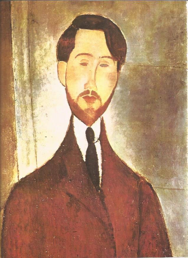 LAMINA V01320: Retrato de Lepold Zborowski por Amedeo Modigliani
