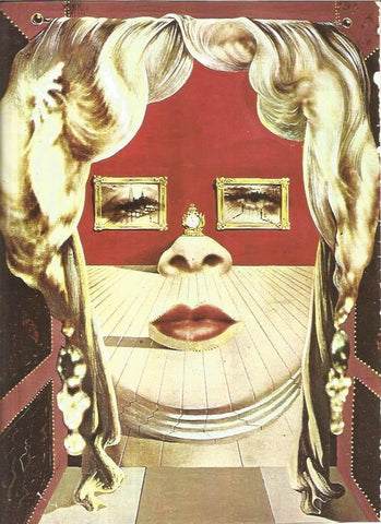 LAMINA V01323: Mae West por Salvador Dali