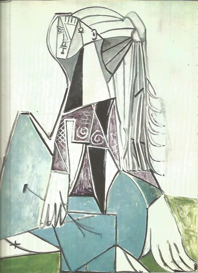LAMINA V01325: Retrato de Sylvette por Pablo Picasso
