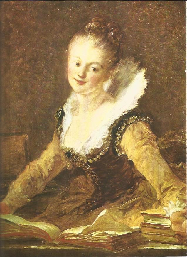 LAMINA V01301: La lectura por Fragonard