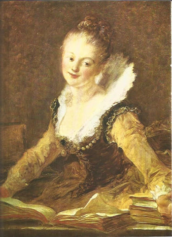 LAMINA V01301: La lectura por Fragonard