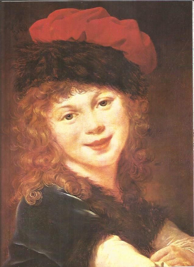 LAMINA V01302: Retrato de su hija Julia por Madame Vigee-Le Brun