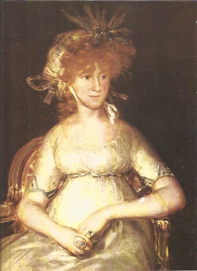 LAMINA V01303: La condesa de Chinchon por Francisco de Goya
