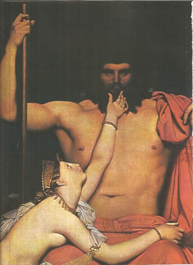 LAMINA V01306: Jupiter y Thetis por Dominique Ingres