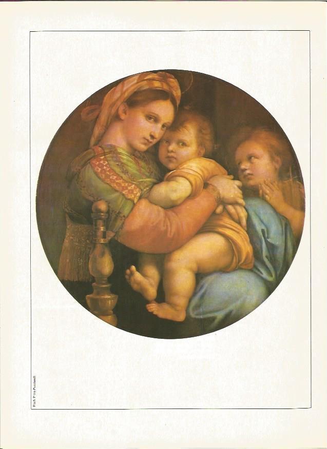 LAMINA V01368: La Madonna della Seggiola por Rafael Sanzio