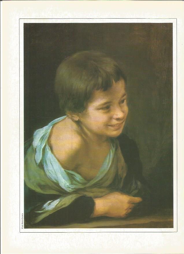 LAMINA V01370: Niño campesino, riendo por B. Esteban Murillo