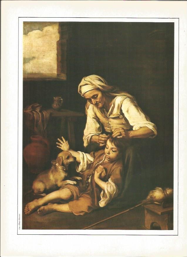LAMINA V01374: Aseo casero por B. Esteban Murillo