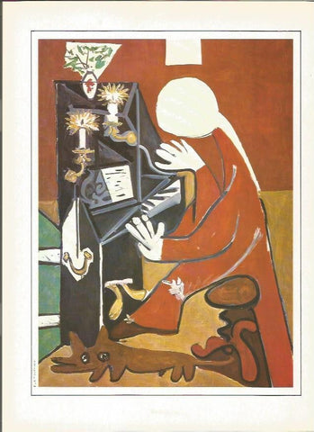 LAMINA V01375: Niña al piano por P. Ruiz Picasso