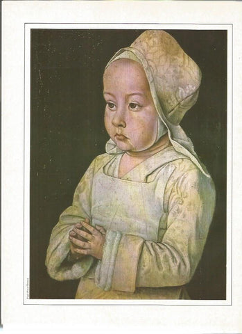 LAMINA V01344: Niño en oracion por Maestro de Moulins