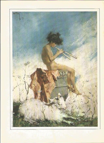 LAMINA V01355: Idilio por Mariano Fortuny
