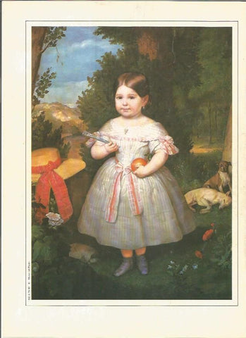 LAMINA V01356: Retrato de una niña por Carlos Luis de Ribera