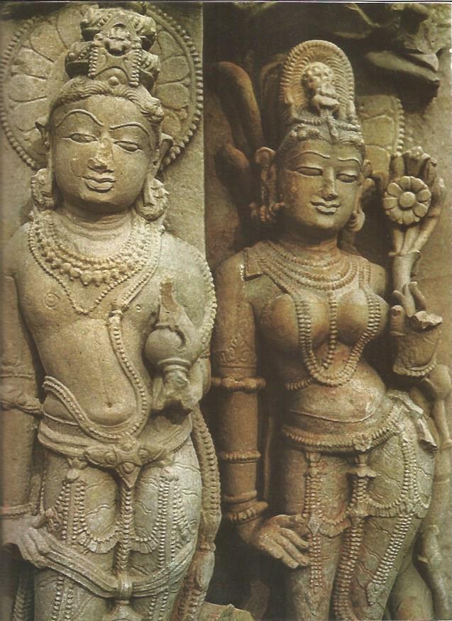 LAMINA V01221: Pareja escultoria, templos de Khajuraho