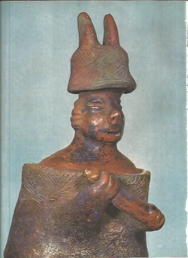 LAMINA V01226: Escultura de Colima, Mejico