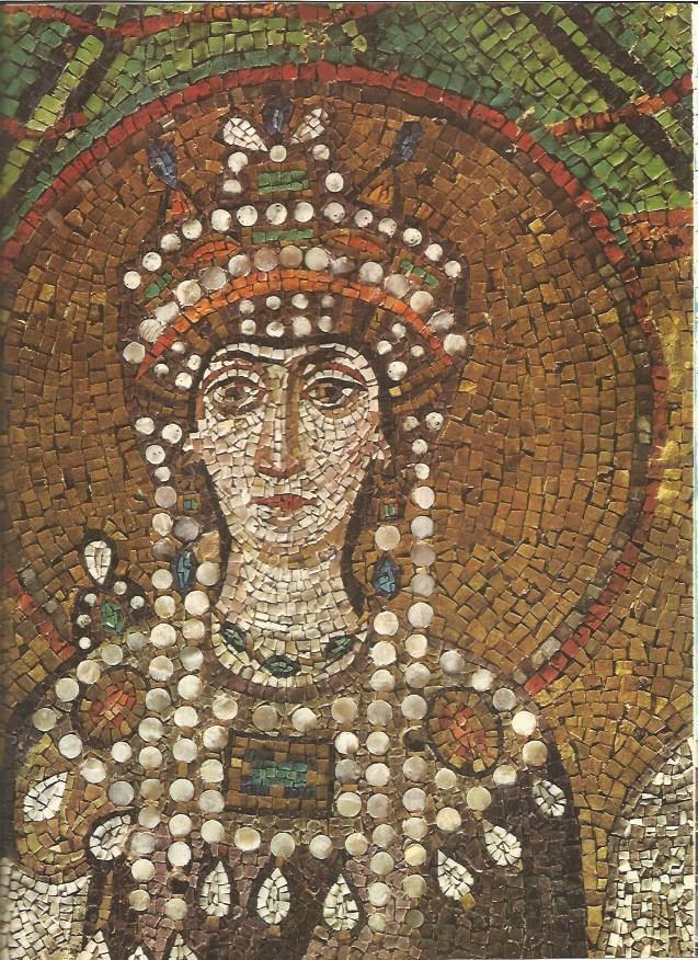 LAMINA V01237: La Emperatriz Teodora en San Vital, Ravena