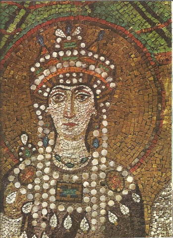 LAMINA V01237: La Emperatriz Teodora en San Vital, Ravena