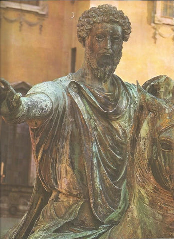 LAMINA V01219: Estatua ecuestre de Marco Aurelio, Plaza del Capitolio, Roma
